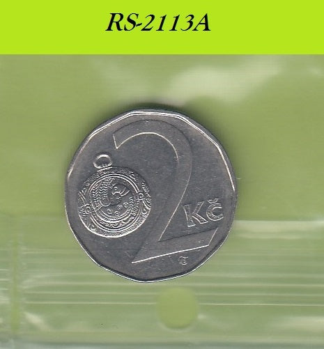 S8-RES-2113 Tsjechië 2 KORUN 1993  XF/UNC KM9
