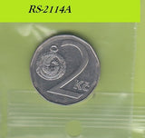 S8-RES-2114 Tsjechië 2 KORUN 1993  XF/UNC KM9
