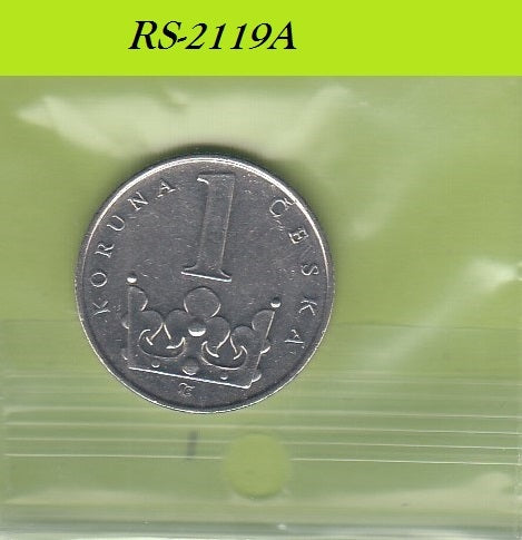 S8-RES-2119 Tsjechië 1 KORUN 1995 ZF/PR KM7