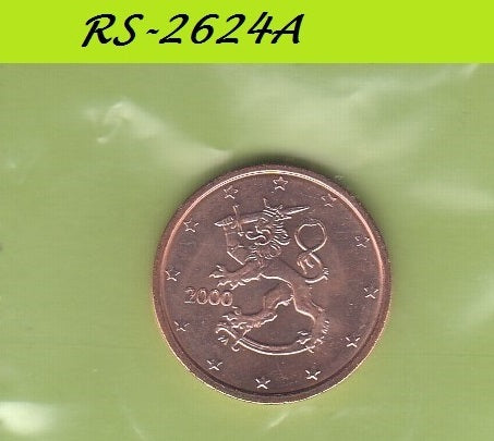 S8-RES-2624 Finland 2 CENTS 2000  UNC KM99