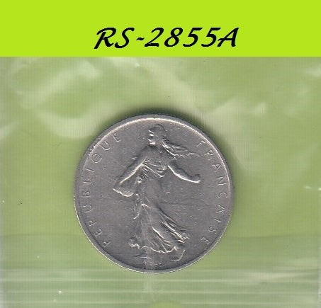 S8-RES-2855 Frankrijk 1/2 FRANC 1965  VF KM931.1