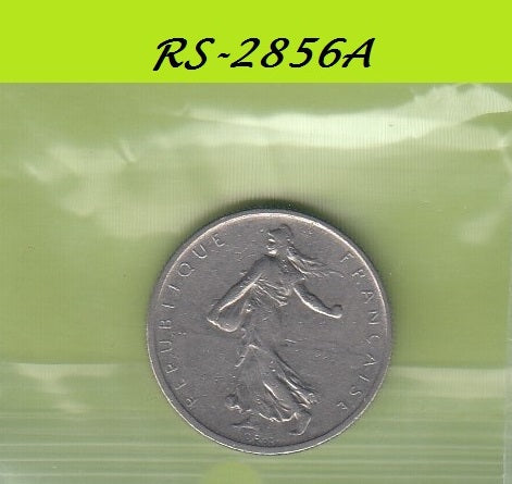 S8-RES-2856 Frankrijk 1/2 FRANC 1965  VF KM931.1
