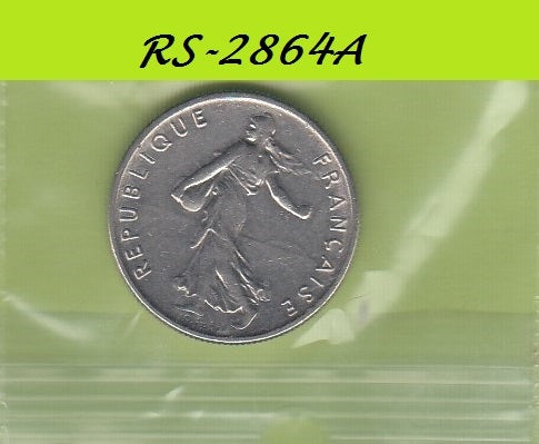 S8-RES-2864 Frankrijk 1/2 FRANC 1968  VF KM931.1
