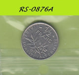 S8-RES-2876 Frankrijk 1/2 FRANC 1971 ZG KM931.1