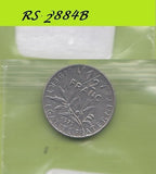 S8-RES-2884 Frankrijk 1/2 FRANC 1977  VF KM931.1