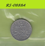 S8-RES-2888 Frankrijk 1/2 FRANC 1976  VF KM931.1