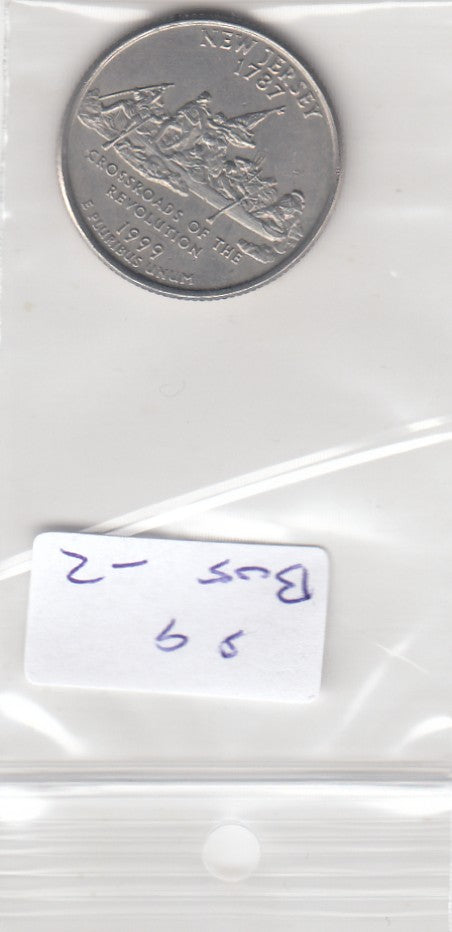 S9-B05-0002-M07 United States State Quarter   1999 KM295 D New Jersey