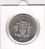 S9-B10-0006 Jamaica 25 Cents PROOF 1970 KM49 FM