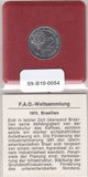 S9-B10-0054 Brasil 2 Centavos UNC 1975 KM586!!  FAO