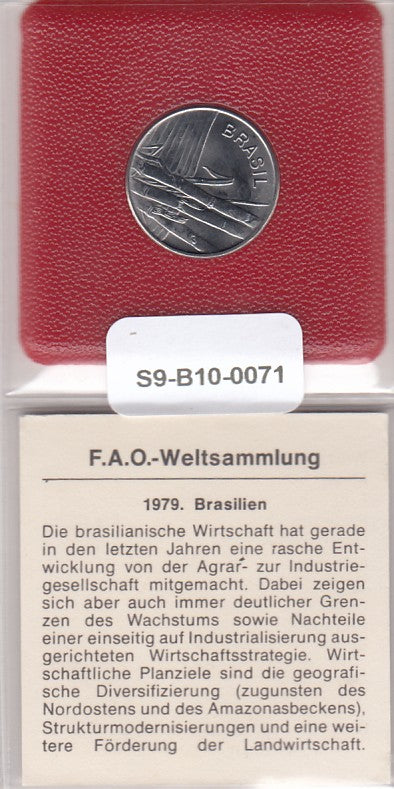 S9-B10-0071 Brasil 1 Cruzeiro UNC 1979 KM590  FAO