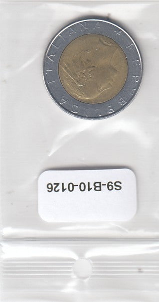 S9-B10-0126 Italië 500 Lire XF 1986 KM111