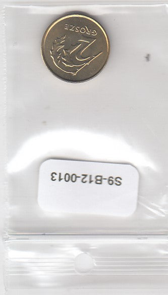 S9-B12-0013-M99 Poland 2 Groszy UNC 2013 Y277  Non Magnetic