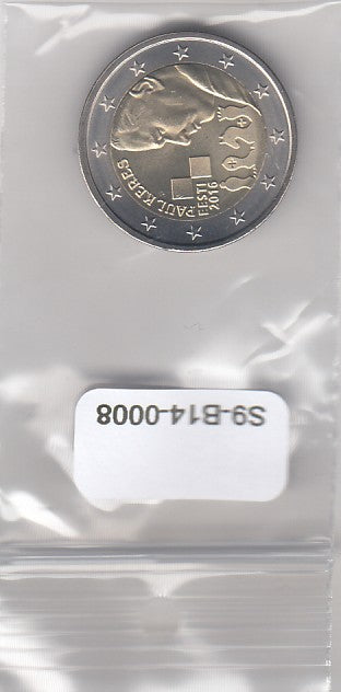 S9-B14-0008-M16 Estland 2 Euro UNC 2016 KM78 Paul Keres