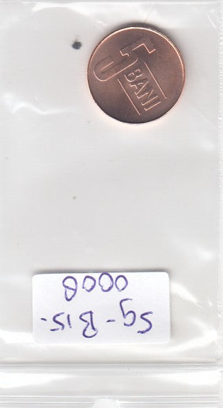 S9-B15-0008-M49 Romania 5 bani UNC 2018 KM442