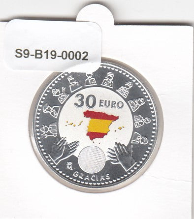 S9-B19-0002-M01 Spanje 30 Euro UNC 2020 KM1494 Zilver