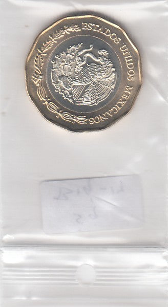 S9-B19-0014-M23 Mexico 20 Pesos UNC 2019 KM992   Salazar