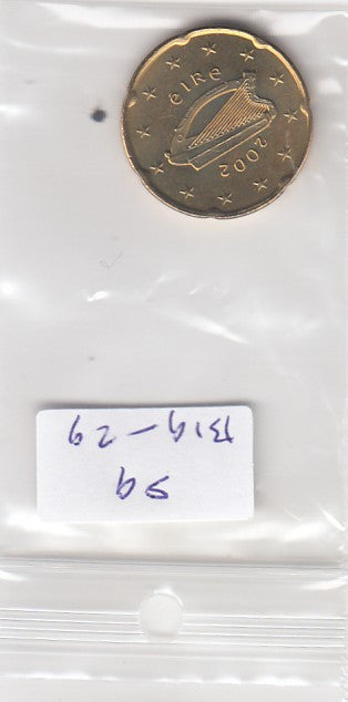 S9-B19-0029 Ierland 20 Cent UNC 2002 KM36