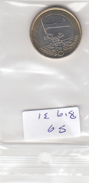 S9-B19-0031 Ierland 1 Euro UNC 2002 KM38