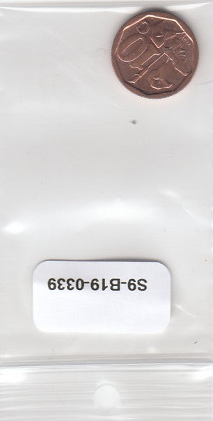 S9-B19-0339 South Africa 10 Cents XF 2017     Borwa