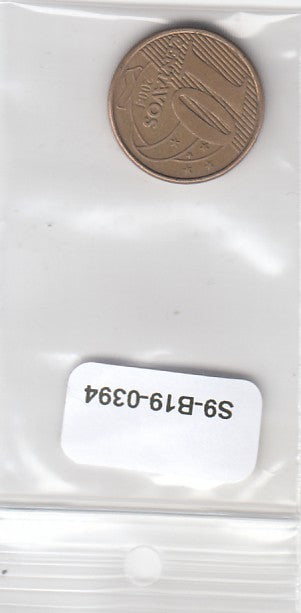 S9-B19-0394 Brazil 10 Centavos VF 2004 KM649