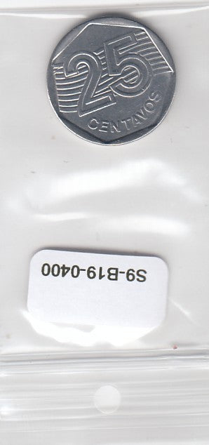 S9-B19-0400 Brazil 25 Centavos UNC 1995 KM634