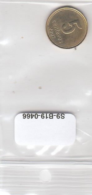 S9-B19-0466-M09 Argentina 5 Centavos AU 2007 KM109b