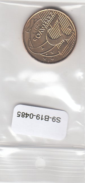S9-B19-0485 Brazil 25 Centavos UNC 2019 KM650