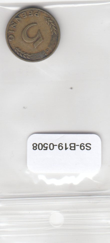 S9-B19-0508 Duitsland 5 Pfennig ZF 1949 KM102 G
