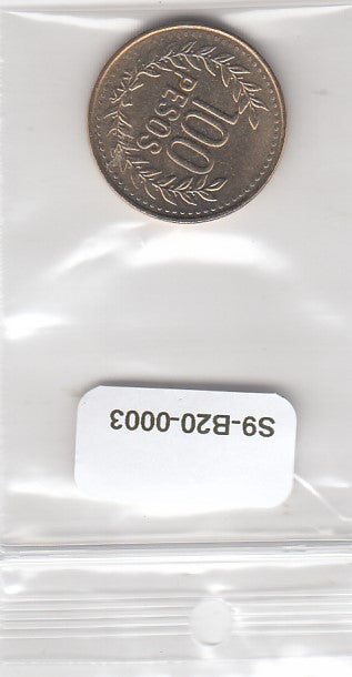 S9-B20-0003-M18 Colombia 100 pesos UNC 2010 KM285.1