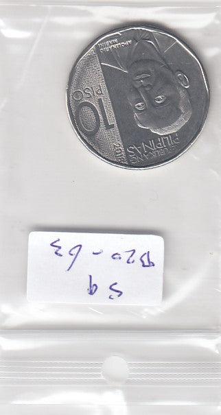 S9-B20-0063 Philippines 10 Piso  UNC 2018 KM303