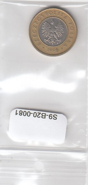 S9-B20-0081 Poland 2 Zlote VF 1995 Y283