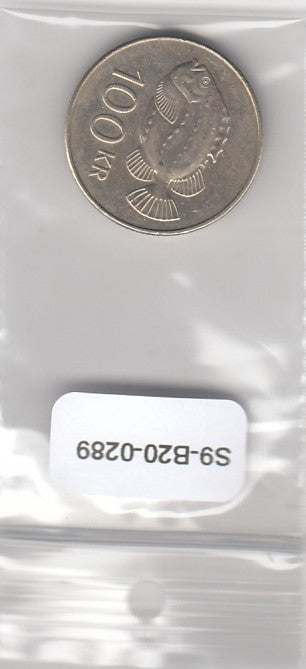 S9-B20-0289 ICELAND 100 Kronur AU 2011 KM35