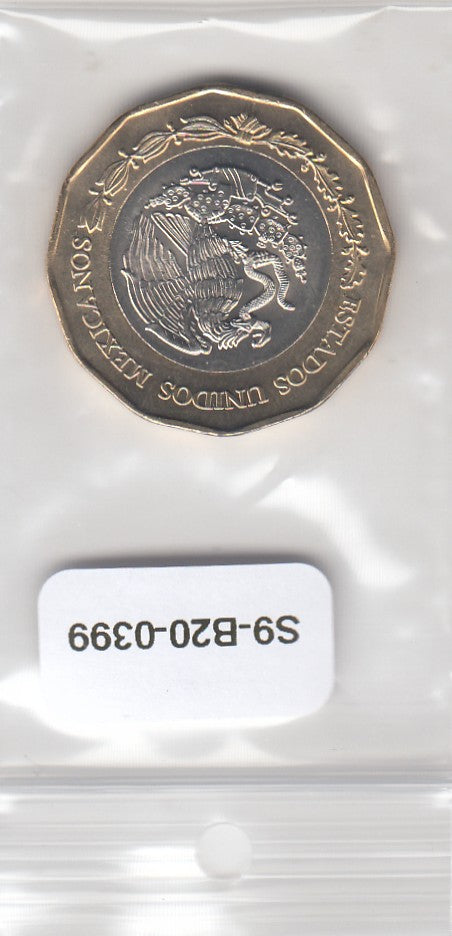 S9-B20-0399-M02 Mexico 20 pesos UNC 2019 KM991   500th Anniversary of Veracruz