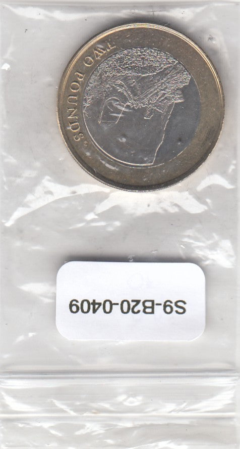 S9-B20-0409-M04 Gibraltar Two Pounds UNC 2020   AB Sandy Bay