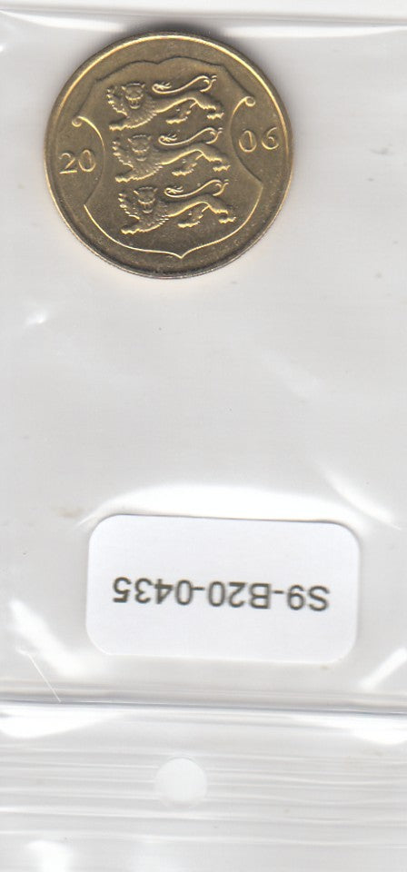 S9-B20-0435-M04 Estonia 1 Kroon UNC 2006 KM35