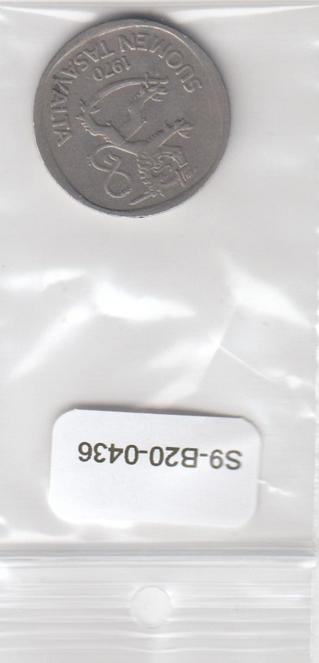 S9-B20-0436 Finland 1 Markka ZFr+ 1970 KM49a Z