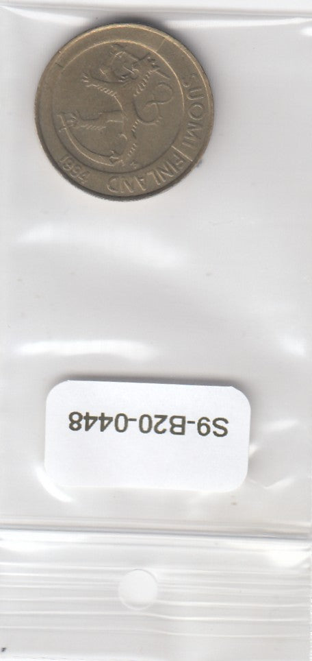 S9-B20-0448 Finland 1 Markka VF+ 1994 KM76 M