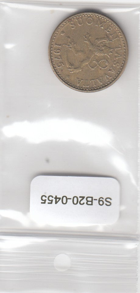 S9-B20-0455 Finland 20 Pennia VF 1975 KM47 S