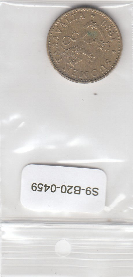 S9-B20-0459 Finland 20 Pennia Zfr+ 1980 KM47 K