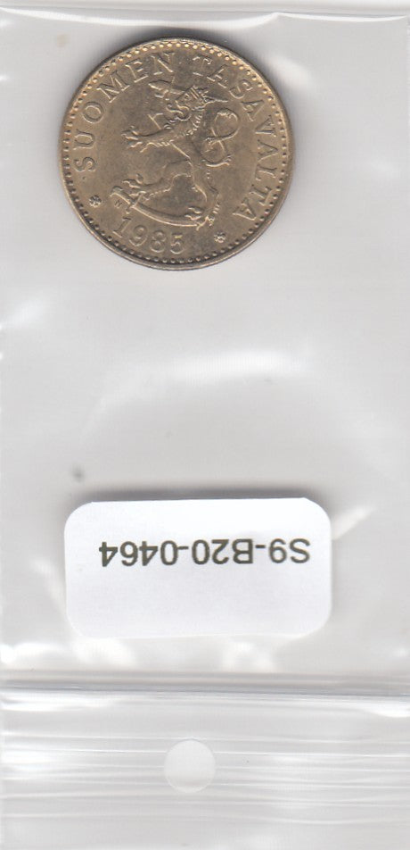 S9-B20-0464 Finland 20 Pennia AU 1985 KM47 N