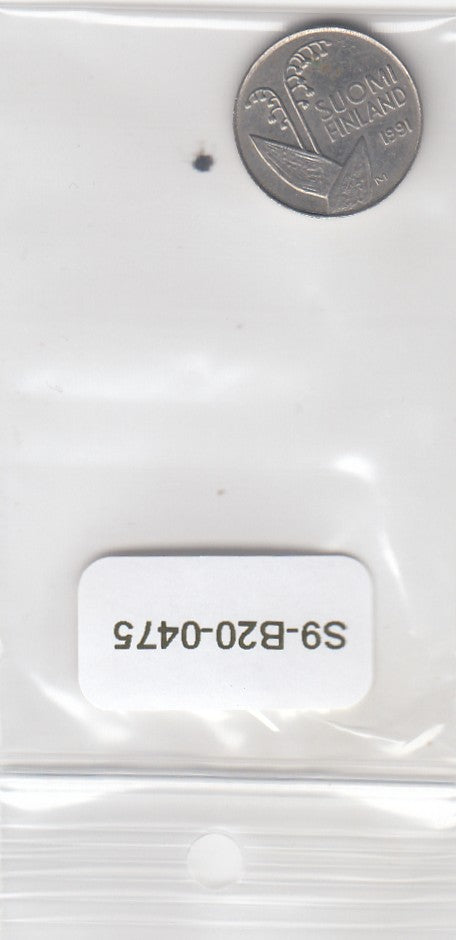 S9-B20-0475 Finland 10 Pennia VF+ 1991 KM65