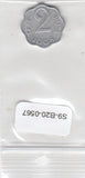 S9-B20-0567 India 2 Paise VF 1968 KM13 Mumbai