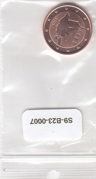 S9-B23-0007-M48 Estonia 5 Cent UNC 2017 KM63