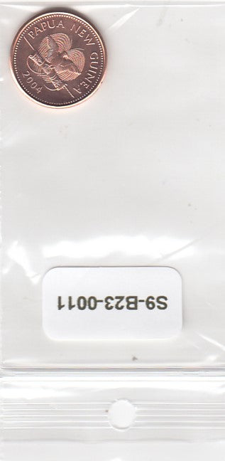 S9-B23-0011-M47 Papua New Guinea 1 Toea UNC 2004 KM1