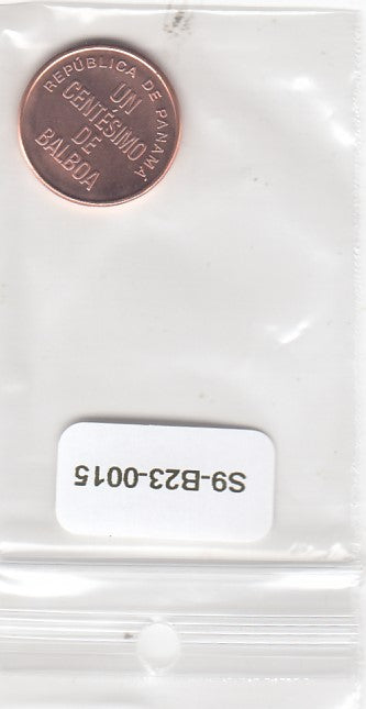S9-B23-0015-M50 Panama 1 Centesimo UNC 2019 KM125