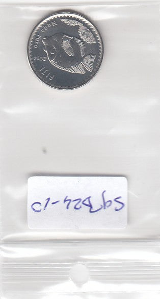 S9-B24-0010-M23 Fiji 5 Cents UNC 2014 KM332