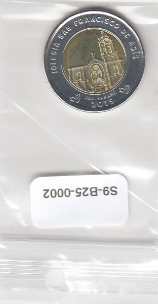 S9-B25-0002-M02 Panama 1 Balboa UNC 2019 KM163 Kerk van Sint Franciscus van Assisi