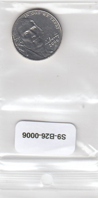 USA 5 Cents UNC 2005  KM381 D Monticello