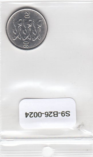 S9-B26-0024-M46 Estonia 20 Senti UNC 2008 KM23a