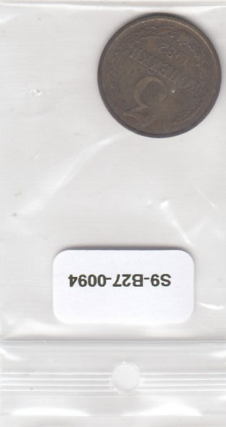 S9-B27-0094 Russia 3 Kopek VF 1982 Y128a